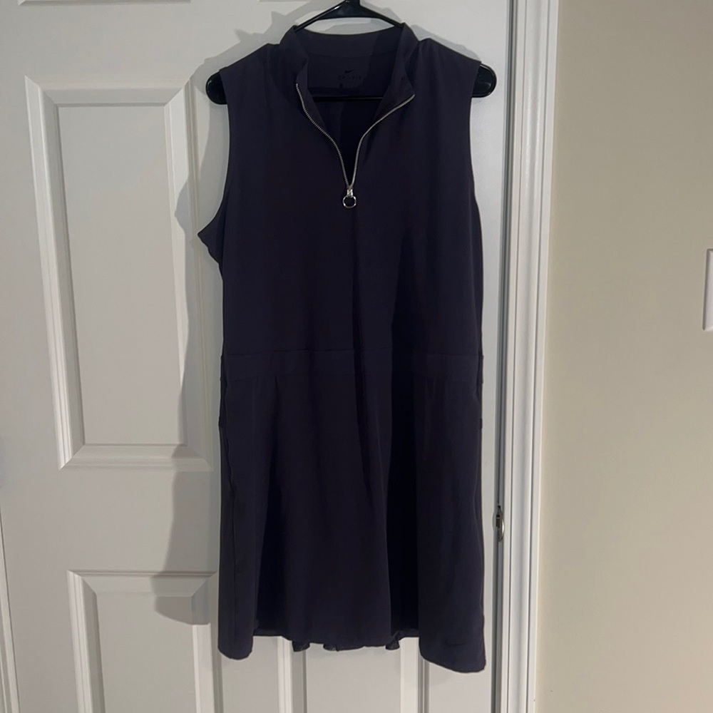 Navy blue Nike golf dress with lace detail and pockets size M